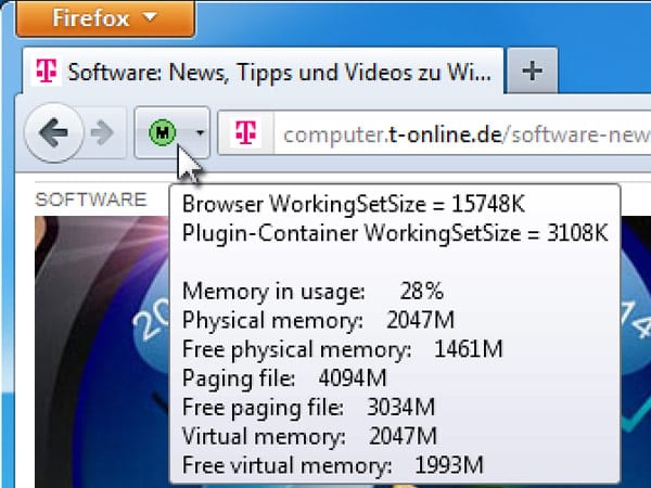 Memory Fox für Firefox