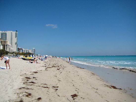 Miami Beach in Florida, USA.