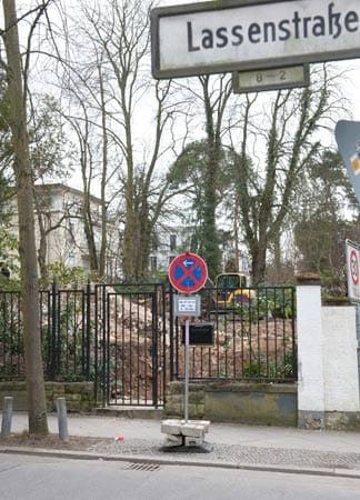 Lassenstraße 1: So lautet die Berliner Adresse, an der Juhnkes Villa noch bis vor kurzem stand.
