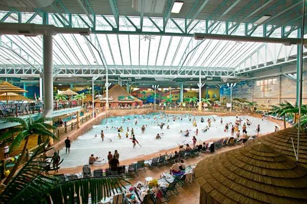Afrikanisches Flair inmitten der USA verspricht der Kalahari Indoor Waterpark in Ohio.