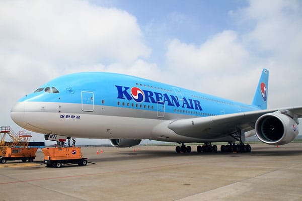 Die A380 der Korean Air