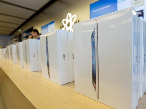 Die Apple-Filiale in der bayerischen Landeshauptstadt München hat einen guten Vorrat an neuen iPads, um dem ersten Ansturm gerecht zu werden.