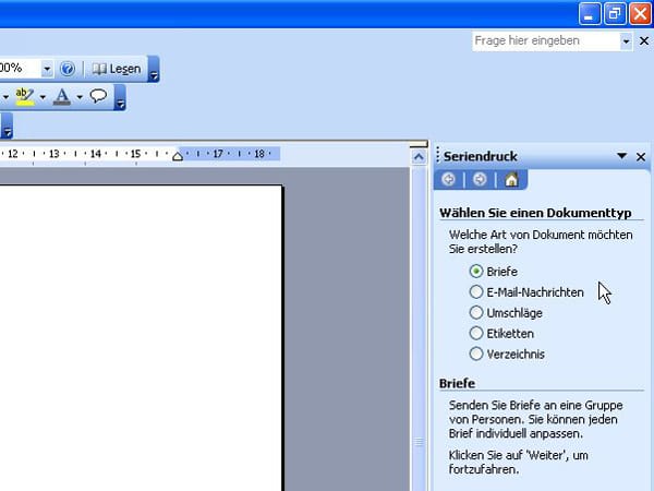 Serienbrief schreiben mit Office 2003