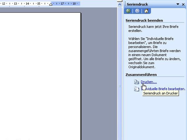 Serienbrief schreiben mit Office 2003