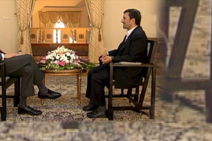 Interview: ZDF-Moderator Claus Kleber mit Mahmud Ahmadinedschad