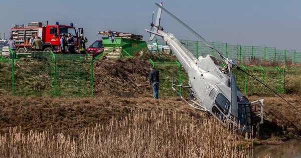 Die Unglücksursache ist noch unklar: Der Helikopter diente für Rundflüge über ein Frühlingsfest und war schon mehrmals vorher gestartet.