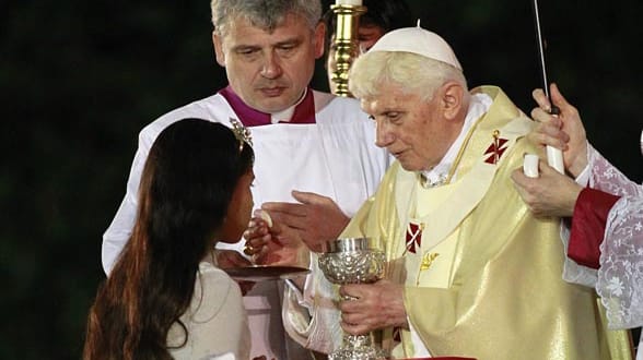 Kaum angekommen, feierte der Papst mit den Kubanern eine Messe