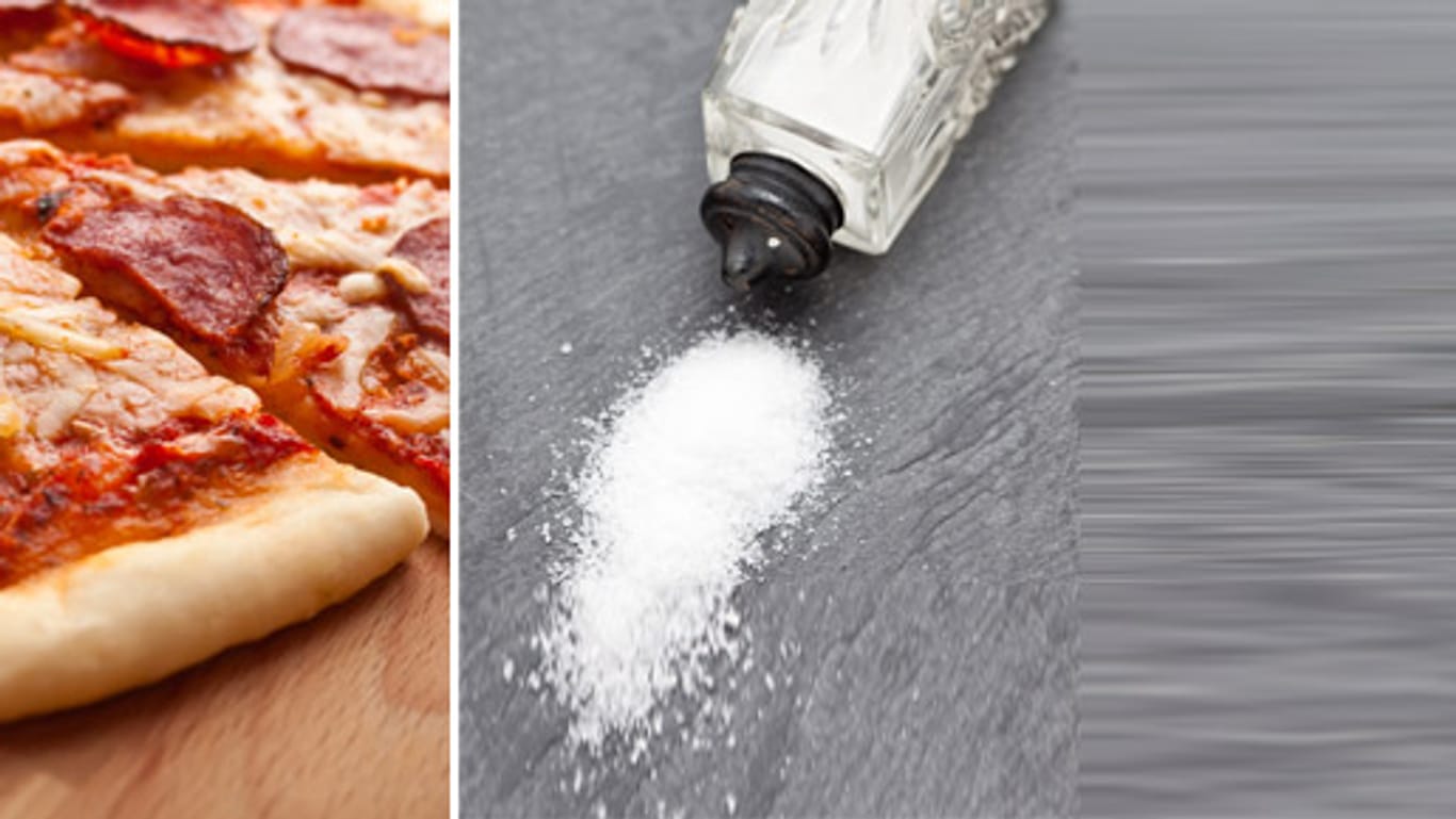 Tiefkühlpizza enthält eine bedenkliche Menge an Salz.