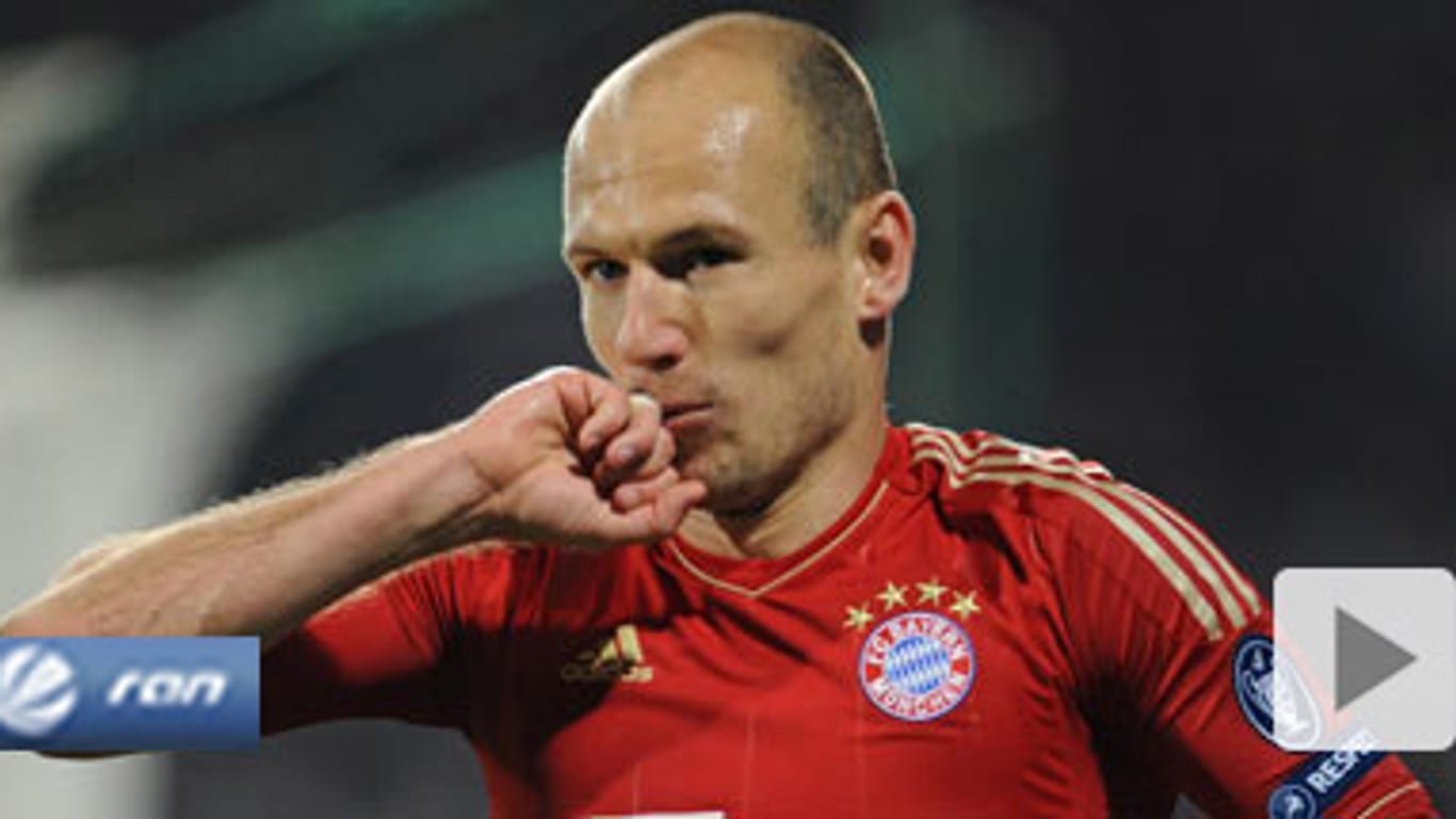 Arjen Robben erspielte sich mit dem FC Bayern in Marseille eine gute Ausgangsposition für das CL-Rückspiel.