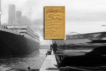Die letzten Telegramme der "Titanic" zeugen von dramatischen letzten Stunden