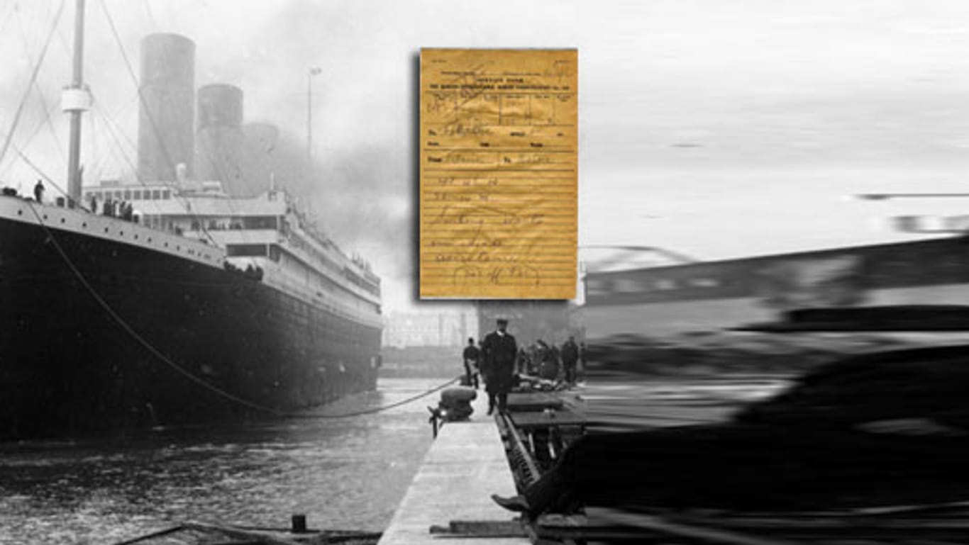 Die letzten Telegramme der "Titanic" zeugen von dramatischen letzten Stunden