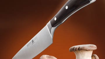 Bei Wüsthof sticht die Serie Ikon heraus. Diese Messer sind aus einem Stück hochwertigem Chrom-Molybdän-Vanadium-Stahl geschmiedet. Zudem werden sie in Handarbeit einem Polierabzug unterzogen, der zusätzliche Schärfe bringt. Messer der Serie gibt es ab rund 75 Euro.
