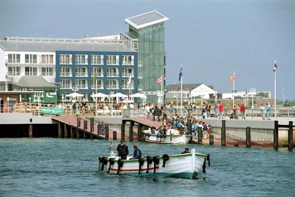 Direkt am Meer: Das Hotel "Atoll" auf Helgoland