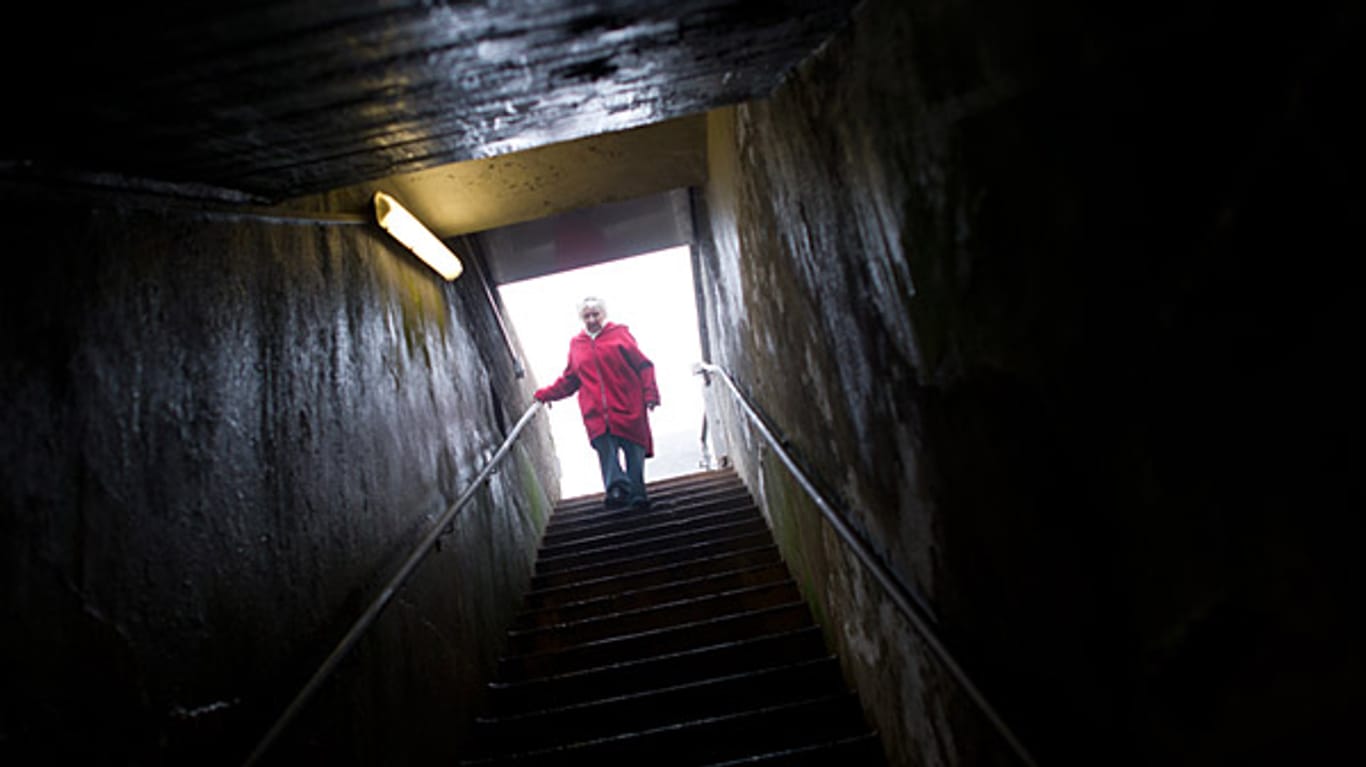 Helgolands Bunker sind heute bei Touristen beliebt