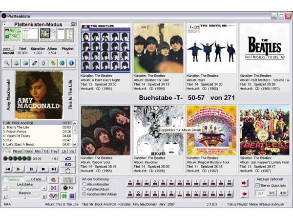 Ordnung für die Musiksammlung: Die Freeware Plattenkiste verwaltet all Ihre Alben – ob Vinyl, CD oder MP3 – auf durchdachte und komfortable Weise.