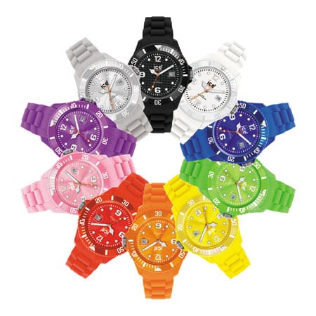 Platz 6: Ice-Watch, Uhren in knalligen Farben leuchten im Osternest wie Frühlingsblumen.