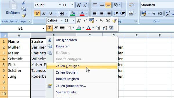 Excel-Spalten mit Inhalt zusammenfassen