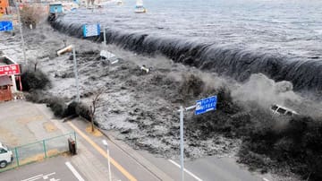 11. März 2011: Ein verheerender Tsunami verwüstet die Nordostküste Japans. Das Wort Tsunami kommt aus dem Japanischen und bedeutet "große Welle im Hafen".