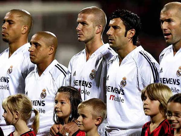 ...spielen zu dieser Zeit auch Ronaldo, Beckham, Figo und Zinedine Zidane bei Real Madrid.
