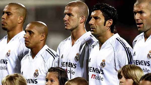 ...spielen zu dieser Zeit auch Ronaldo, Beckham, Figo und Zinedine Zidane bei Real Madrid.