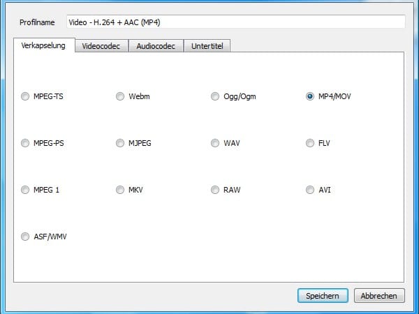 Dateien mit VLC konvertieren