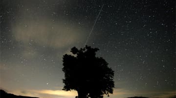 Lichtspektakel am Nachthimmel: Vom 16. bis 25. April gibt es zahlreiche Sternschnuppen zu sehen. Experten sprechen von einem Lyriden-Strom.