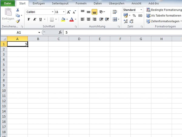 Datenreihen ausfüllen mit Excel 2010 und 2007