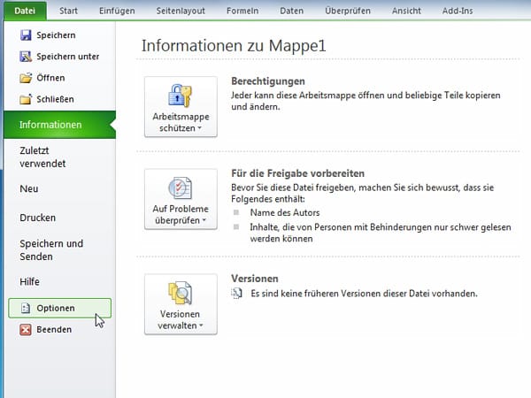 Datenreihen ausfüllen mit Excel 2010 und 2007