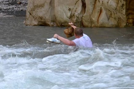 Wer tief in den Canyon möchte, muss sich überwinden