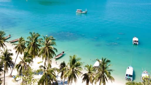 Strand im Ang Thong National Park auf Koh Samui in Thailand.