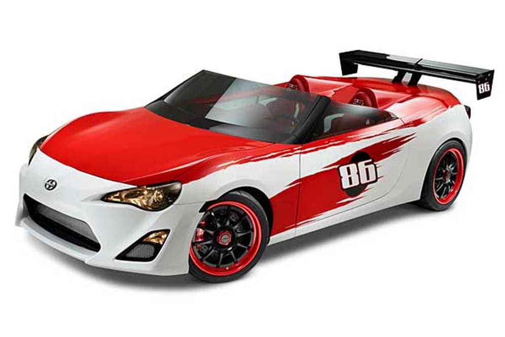 Mit dem Scion FR-S Cartel Speedster zeigt Toyota eine offene Version des neuen Sportwagens GT86.