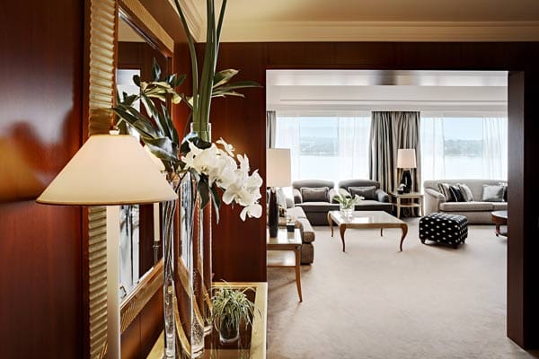 Die mit Abstand teuerste Suite der Welt ist die Royal Penthouse Suite des "President Wilson Hotel" in Genf.