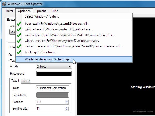 Windows 7 Boot Updater - So funktioniert das Tool