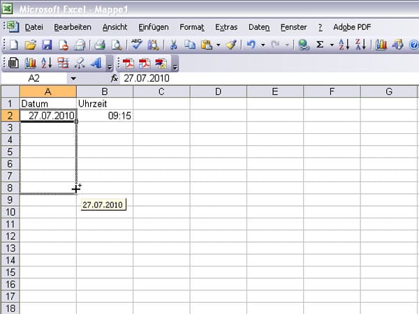 Eingabe-Tricks für Excel
