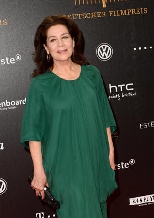 Hannelore Elsner bezauberte in einem waldgrünen Kleid.