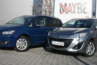 VW Touran gegen Mazda5