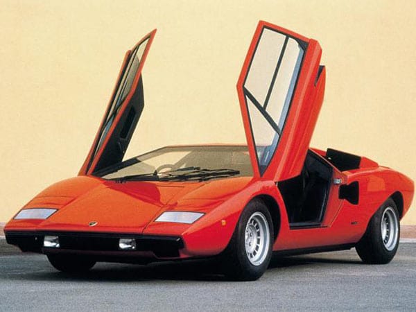 Platz 11, Lamborghini Countach: Dieser Lambo war der große Star auf dem Genfer Autosalon von 1971. Sein Design wirkte wie direkt aus der Zukunft.
