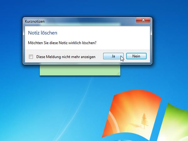 Kurznotizen in Windows 7 nutzen