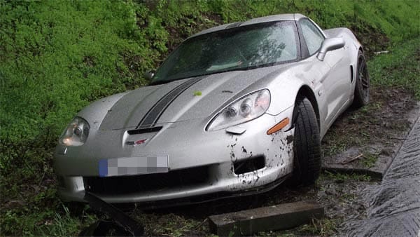 An dieser Corvette entstand ein Schaden von etwa 10.000 Euro.