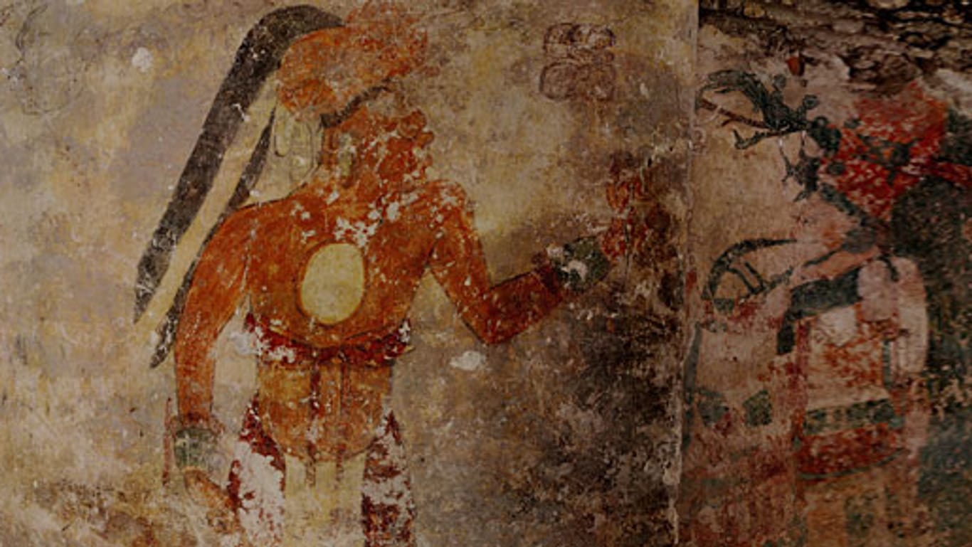 In Guatemala wurde der bisher älteste astronomische Kalender der Mayas an einer Mauer entdeckt