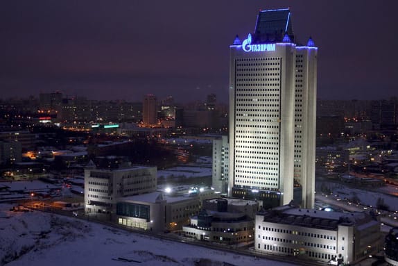 Die Zentrale von Gazprom in Moskau