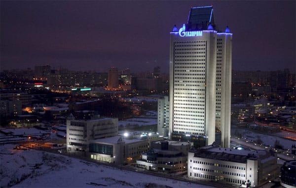 Die Zentrale von Gazprom in Moskau Die Zentrale von Gazprom in Moskau