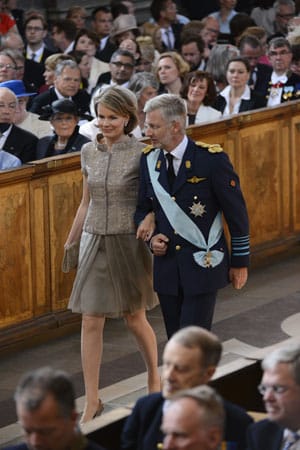 Prinz Philipp von Belgien und seine Frau Mathilde.