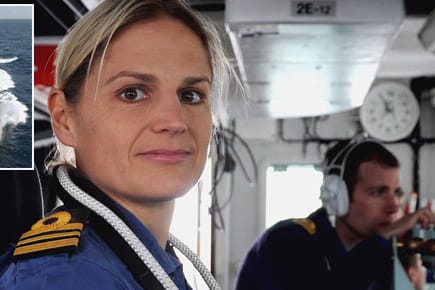 Sarah West befehligt künftig eine 185-köpfige Crew auf der Fregatte "HMS Portland"