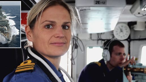 Sarah West befehligt künftig eine 185-köpfige Crew auf der Fregatte "HMS Portland" Sarah West befehligt künftig eine 185-köpfige Crew auf der Fregatte "HMS Portland"