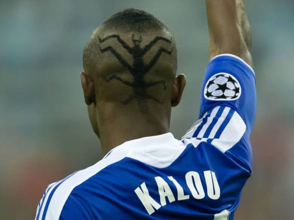 Der Spiderman von München: Salomon Kalou vom FC Chelsea London überraschte im Champions League Finale mit ausgefallener Frisur.