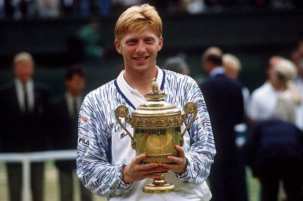 Boris Becker ist die deutsche Tennislegende überhaupt. Blickt er auf seine Karriere zurück, zählt er insgesamt 49 Einzeltitel, darunter sechs Grand-Slam-Turniere sowie den Olympiasieg im Doppel. Zwölf Wochen führte Becker die Weltrangliste an und erspielte sich ca. 25 Mio US-Dollar Preisgeld.