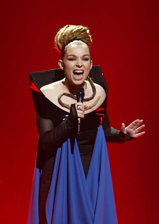 Rona Nishliu kam mit "Suus" auf Platz fünf. Die Sängerin trat für Albanien an.