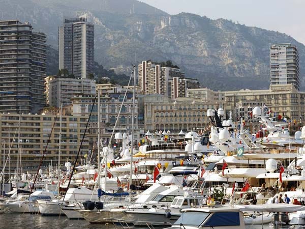 Ein Blick auf den Hafen von Monaco.