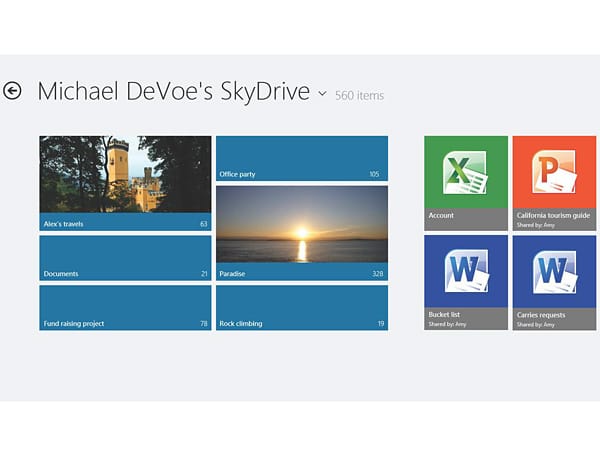 Mit SkyDrive und einer Internetverbindung erhalten Sie Zugriff auf praktisch alle Inhalte Ihres PCs.